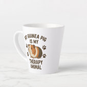 Guinea Schweinetherapie Latte Tasse (Linke Ecke)