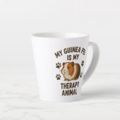 Guinea Schweinetherapie Latte Tasse (Rechte Ecke)
