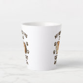 Guinea Schweinetherapie Latte Tasse (Vorderseite)