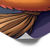 Guinea Schweinezunge - Niedlicher Hund Pop Kunst Poster (Ecke)