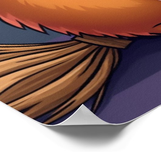 Guinea Schweinezunge - Niedlicher Hund Pop Kunst Poster (Ecke)