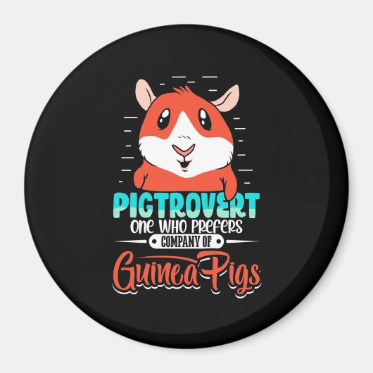 Guinea Schweintrovert Wer bevorzugt Magnet (Vorne)
