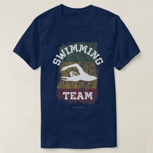 Guinea Schwimmen Baden Wassersport Schwimmen T-Shirt (Design vorne)