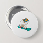 Guinea Snowboarder Snowboard Button (Vorne & Hinten)