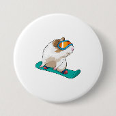 Guinea Snowboarder Snowboard Button (Vorderseite)