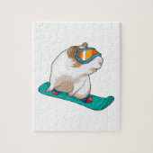 Guinea Snowboarder Snowboard Puzzle (Vertikal)