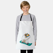 Guinea Snowboarder Snowboard Schürze (Getragen)