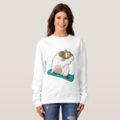Guinea Snowboarder Snowboard Sweatshirt (Vorne ganz)