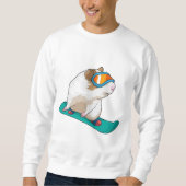Guinea Snowboarder Snowboard Sweatshirt (Vorderseite)