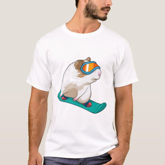 Guinea Snowboarder Snowboard T-Shirt (Vorderseite)