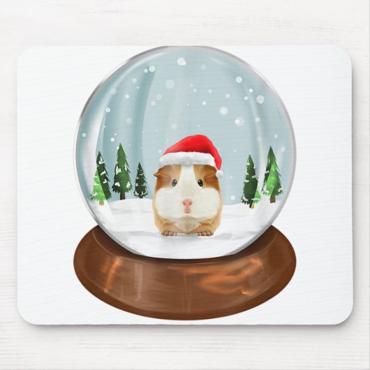 Guinea Snowglobe xmas pjmas jpg outfit christmas.p Mousepad (Vorne)