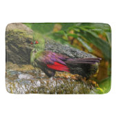 Guinea Turaco am Wasserfall Badematte (Vorderseite)