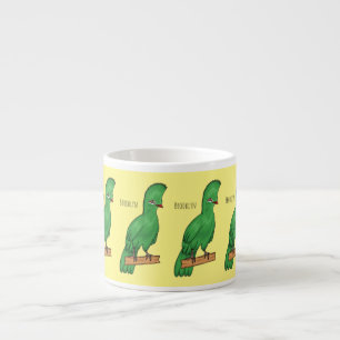 Guinea Turaco Vogel Cartoon Illustration Espressotasse