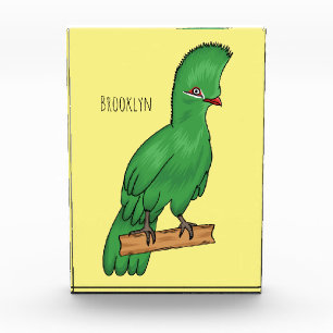 Guinea Turaco Vogel Cartoon Illustration Fotoblock