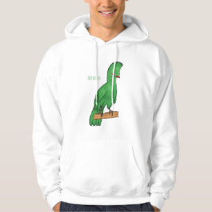 Guinea Turaco Vogel Cartoon Illustration Hoodie