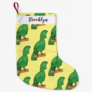 Guinea Turaco Vogel Cartoon Illustration Kleiner Weihnachtsstrumpf