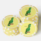 Guinea Turaco Vogel Cartoon Illustration Pokerchips (Stapel)