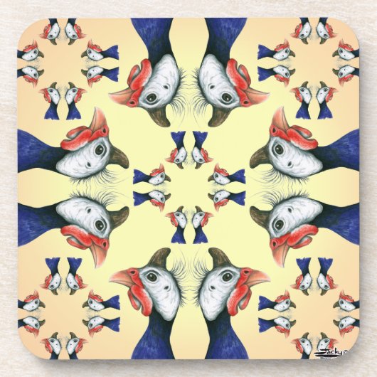 Guinea überall! getränkeuntersetzer (Vorderseite)