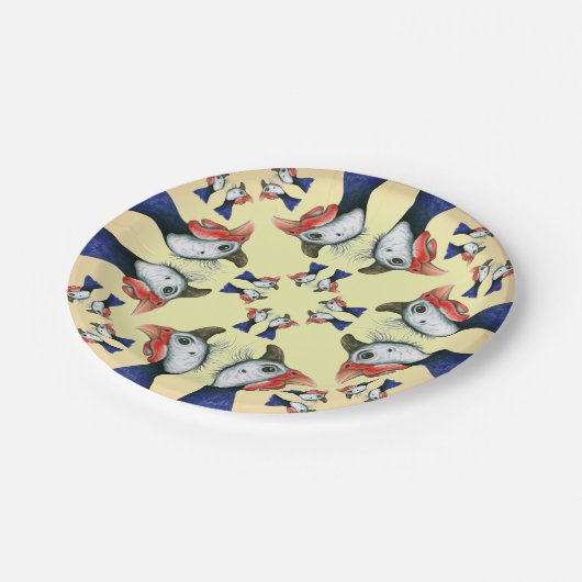 Guinea überall! pappteller (Schrägansicht)