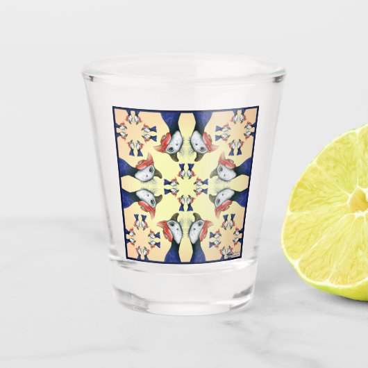 Guinea überall! schnapsglas (Vorderseite)