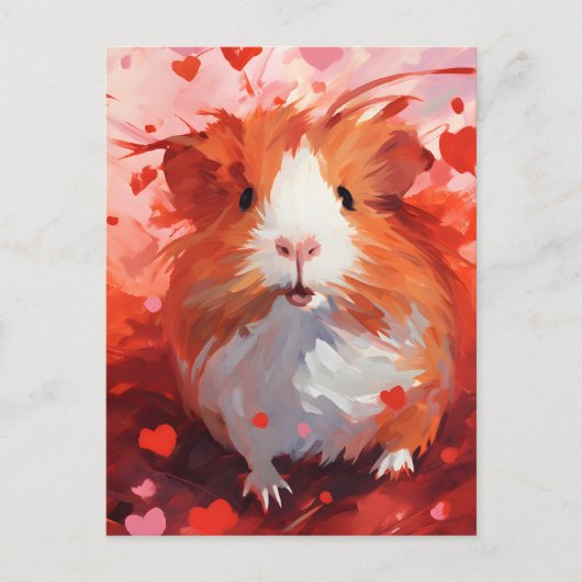 Guinea Valentinstag Postkarte (Vorderseite)
