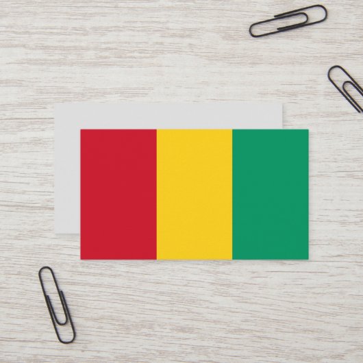Guinea Visitenkarte (Vorderseite/Rückseite Beispiel)