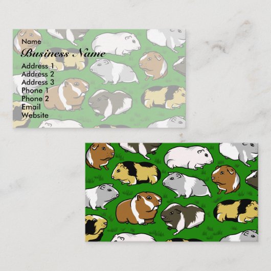 Guinea Visitenkarte (Vorne/Hinten)