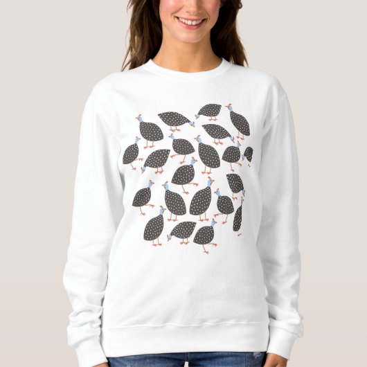 Guinea Vögel Sweatshirt (Vorderseite)