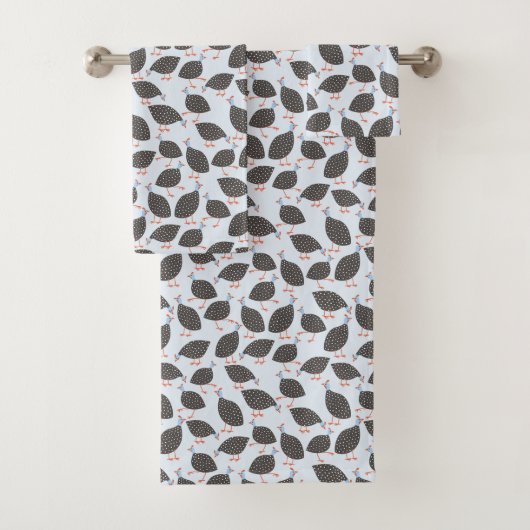 Guinea-Vogelmuster Badhandtuch Set (Insitu)