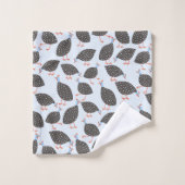 Guinea-Vogelmuster Badhandtuch Set (Waschlappen)