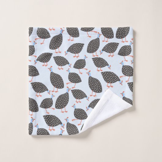 Guinea-Vogelmuster Badhandtuch Set (Waschlappen)