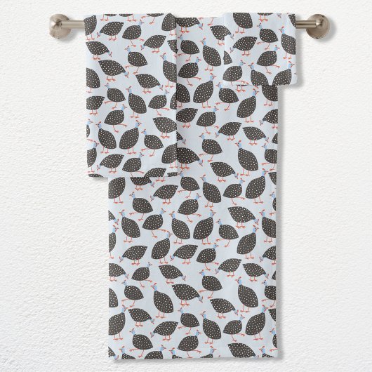 Guinea-Vogelmuster Badhandtuch Set