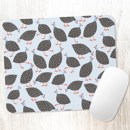 Guinea-Vogelmuster Mousepad