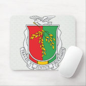 Guinea-Wappen Detail Mousepad (Mit Mouse)