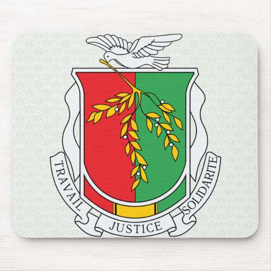 Guinea-Wappen Detail Mousepad (Vorne)