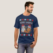 Guinea Weihnachten frohe Pigmas Ugly Sweater T-Shirt (Vorne ganz)
