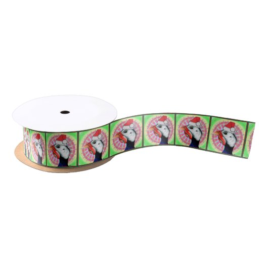 Guinea Weihnachten! Satinband (Spule)