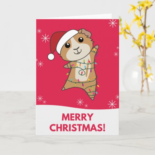 Guinea Weihnachts-Weihnachtswinterkarte Karte (Gelbe Blume)