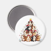 Guinea Weihnachtsbaum Frohe Weihnachten Weihnachte Magnet (Vorderseite/Rückseite)