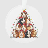 Guinea Weihnachtsbaum Frohe Weihnachten Weihnachte Ornament (Vorderseite)