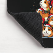 Guinea Weihnachtsbaum Funny Cavy Urlaub Mousepad (Ecke)