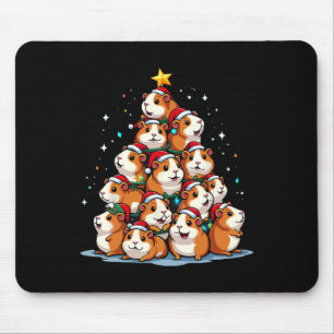 Guinea Weihnachtsbaum Funny Cavy Urlaub Mousepad