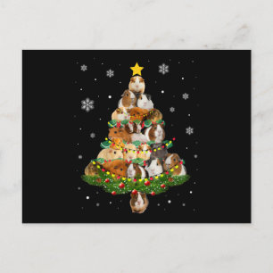 Guinea Weihnachtsbaum Weihnachtsmannmütze Weihnach Postkarte