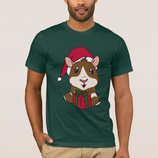Guinea Weihnachtsfeiertag Spaß T-Shirt (Vorderseite)