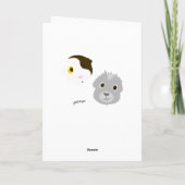 Guinea Weihnachtskarte Feiertagskarte (Rückseite)