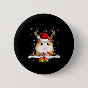 Guinea Weihnachtsweihnachtsleuchten Button