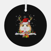 Guinea Weihnachtsweihnachtsleuchten Ornament Aus Glas (Rückseite)