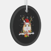 Guinea Weihnachtsweihnachtsleuchten Ornament Aus Glas (Vorderseite Rechts)