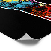 Guinea Weihnachtsweihnachtsleuchten Poster (Ecke)