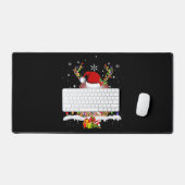 Guinea Weihnachtsweihnachtsleuchten Schreibtischunterlage (Tastatur & Maus)